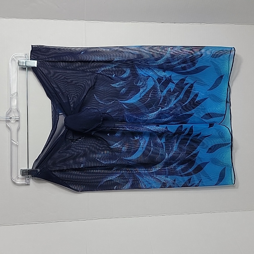 Jantzen South Point Women's Blue Floral Swim Cover